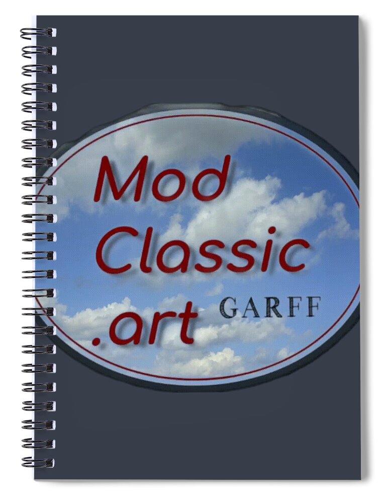 Guitars Spiral Notebook featuring the painting Blue Sky ModClassic Art by Enrico Garff