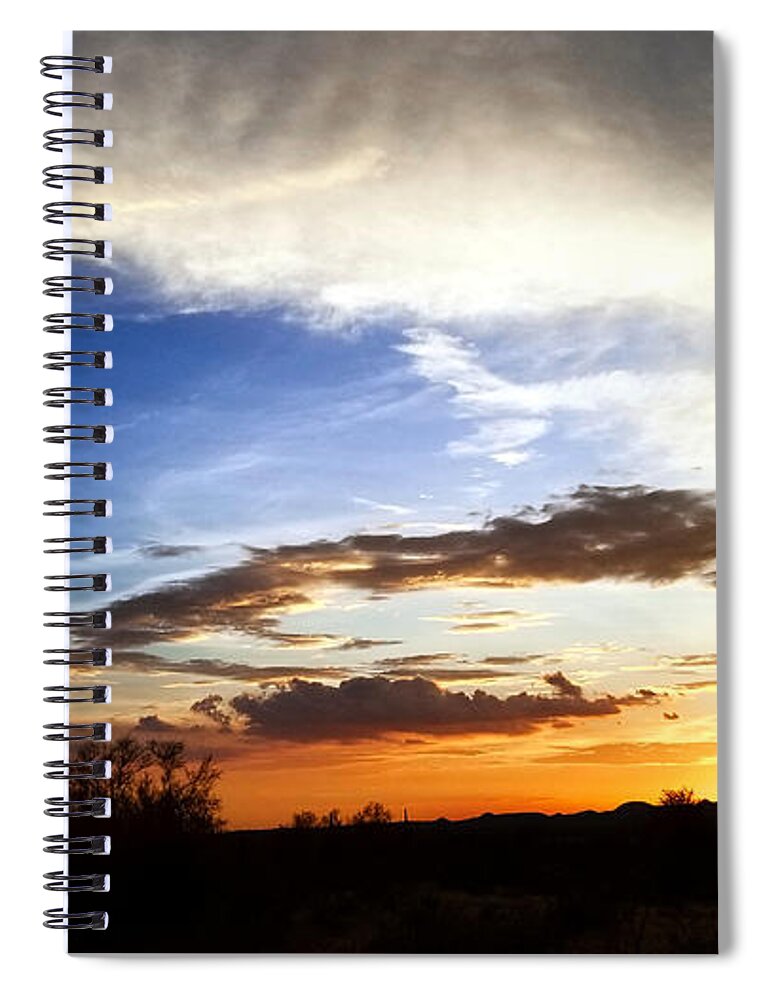 Saguaro Spiral Notebook featuring the photograph Whiter Shade of Pale by Gene Taylor