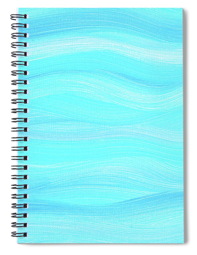 Painting Spiral Notebook featuring the painting Blue by Toni Somes