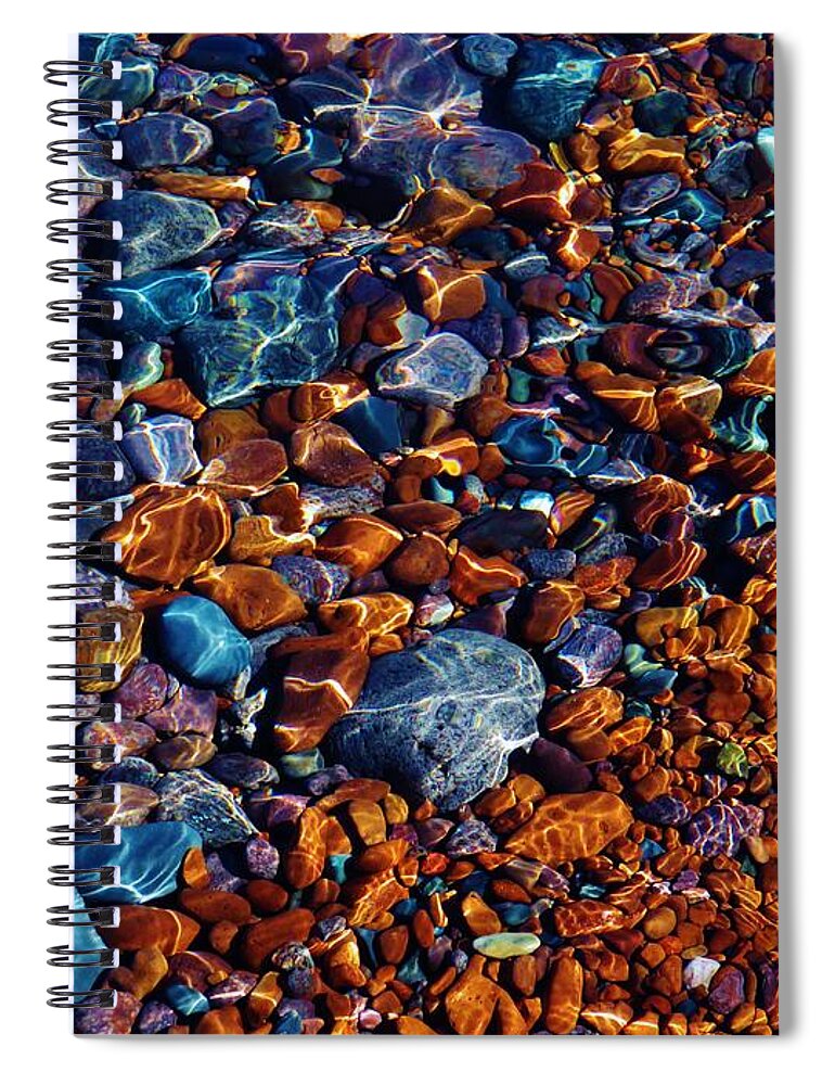 Spiral Notebook featuring the photograph Blue Water by Michelle Hauge