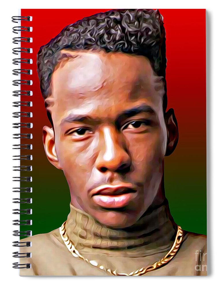 Portraits Spiral Notebook featuring the digital art A Portrait of Bobby Brown by Walter Neal