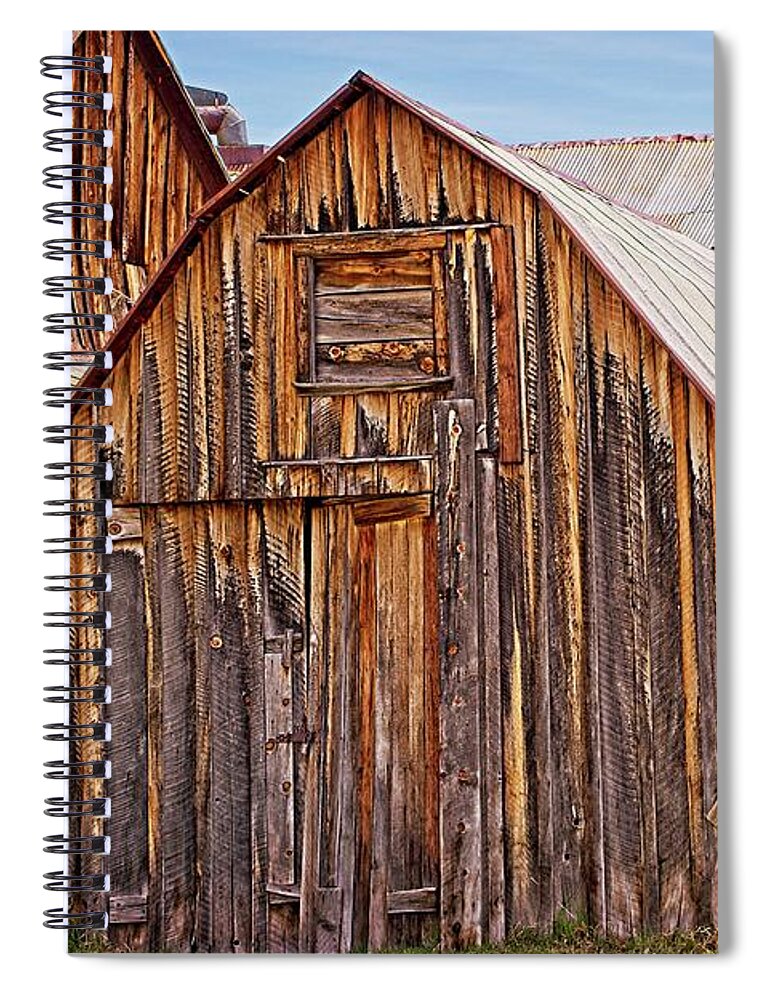 Famous Place Spiral Notebook featuring the photograph Bodie Buildings by David Desautel