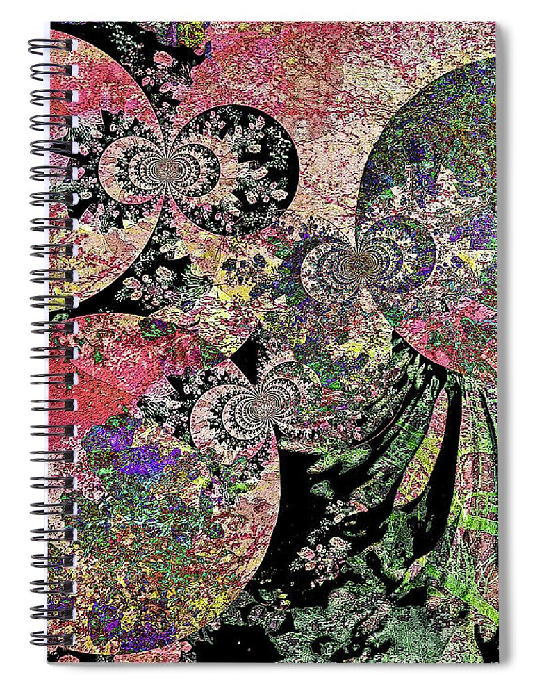 Boho Spiral Notebook featuring the photograph Bohemian Color Trio by Shara Abel