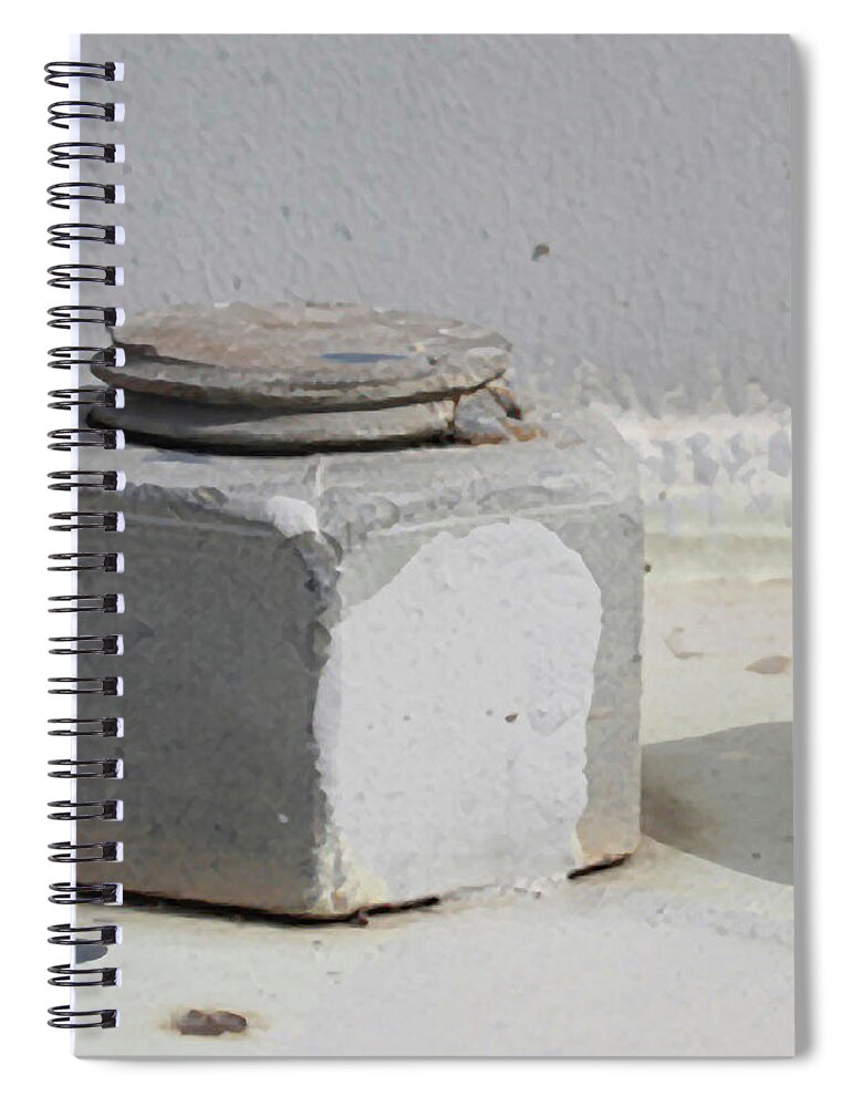 Photograph Spiral Notebook featuring the photograph Bolted Left by Richard Wetterauer