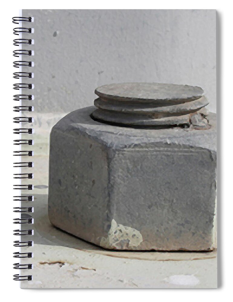 Photograph Spiral Notebook featuring the photograph Bolted Right by Richard Wetterauer