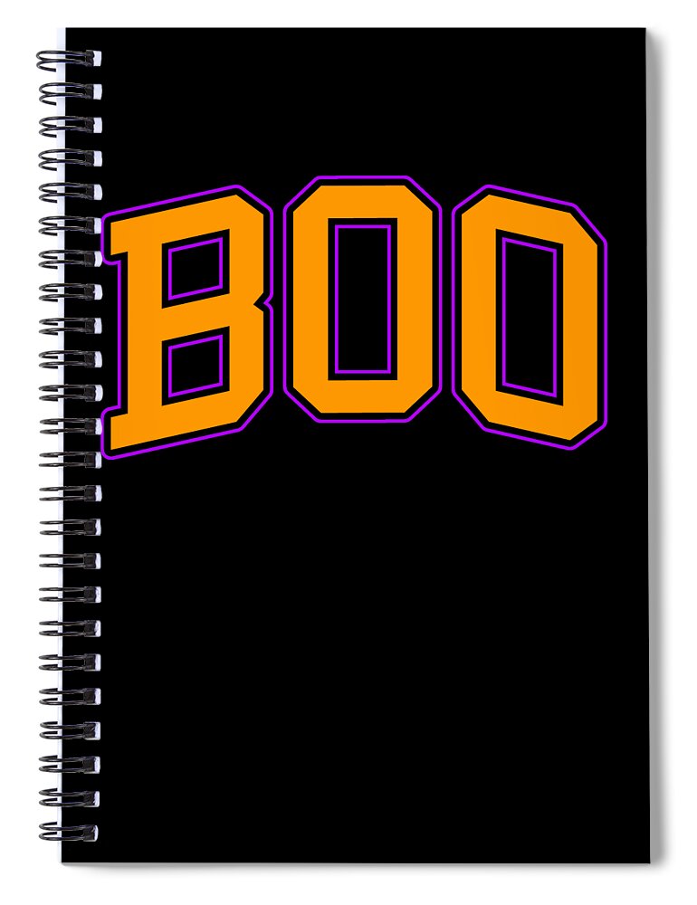 Halloween Spiral Notebook featuring the digital art Boo Halloween by Flippin Sweet Gear
