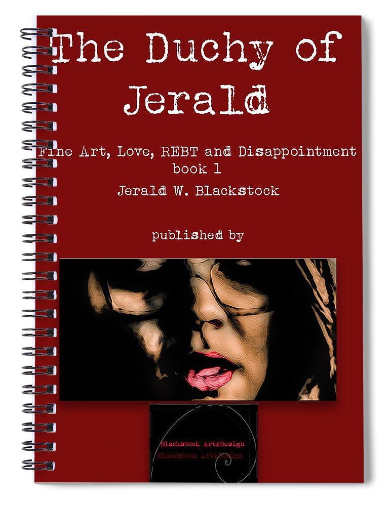  Spiral Notebook featuring the digital art Book 1 by Jerald Blackstock