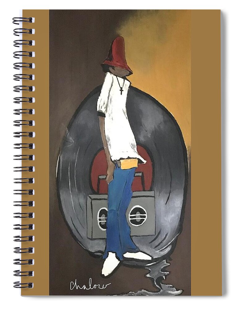  Spiral Notebook featuring the painting Boom Master by Charles Young