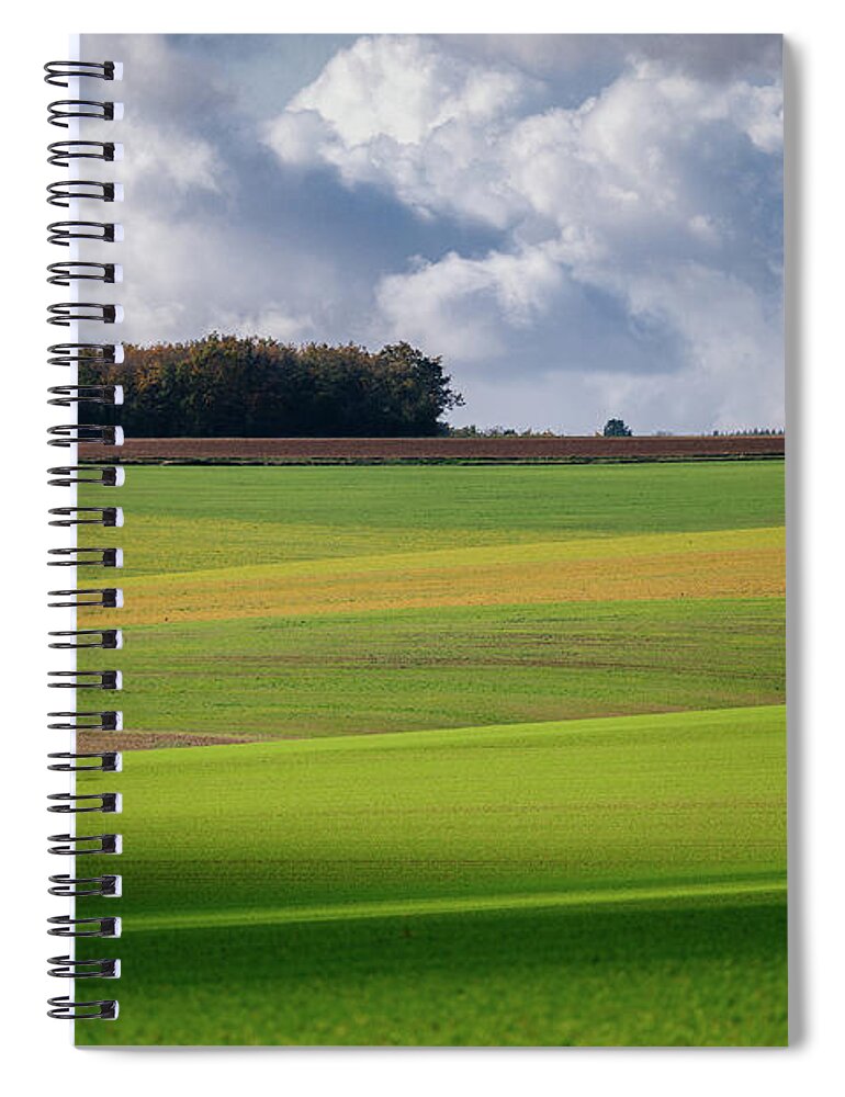 Agriculture Spiral Notebook featuring the photograph Bourgogne by Francesco Riccardo Iacomino