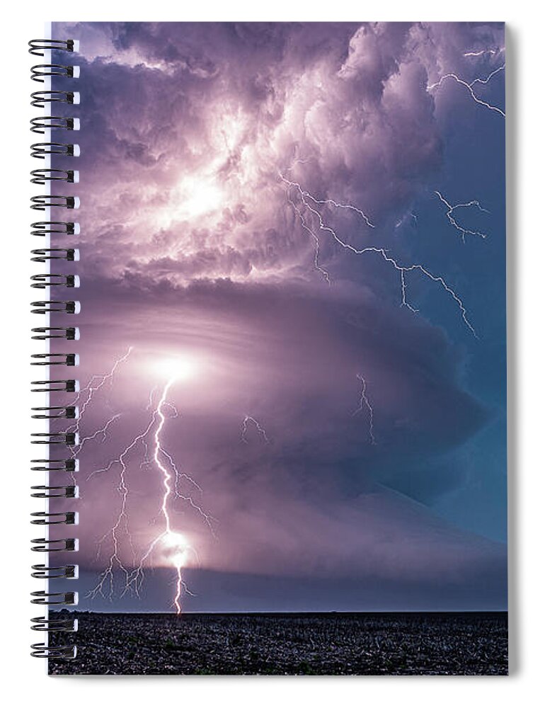 Storm Spiral Notebook featuring the photograph Branched by Marcus Hustedde