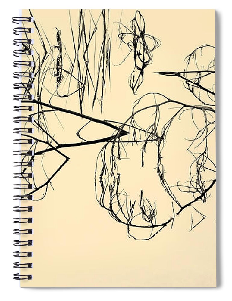 Tone Spiral Notebook featuring the photograph Branches and Reflections Toned by David Gordon