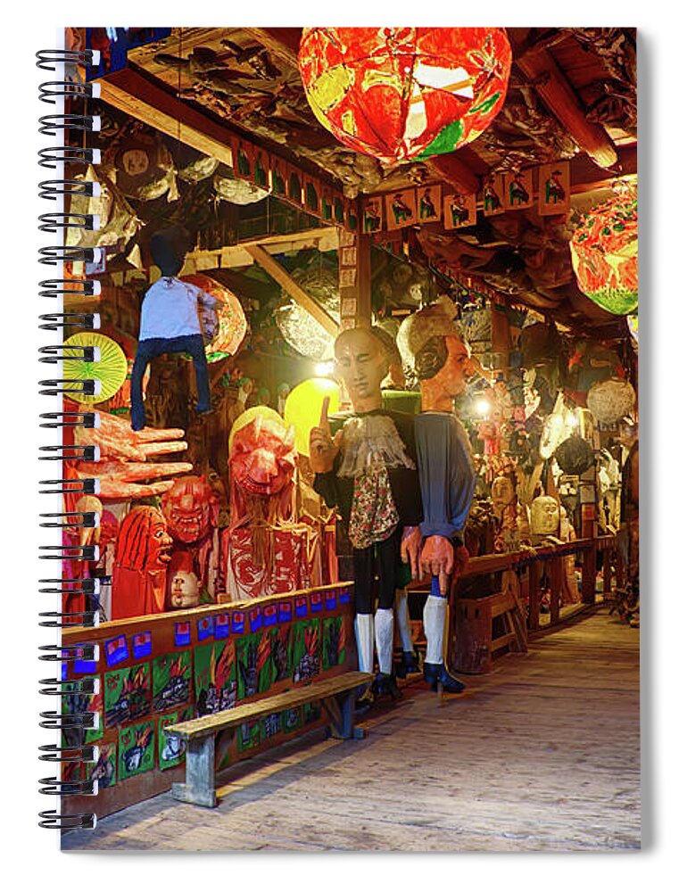 Activism Spiral Notebook featuring the photograph Bread and Puppet Museum Art by Jeff Folger
