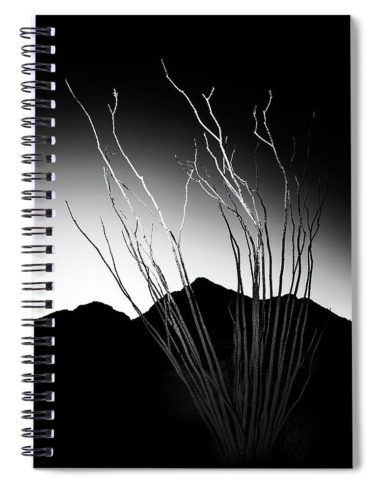 Arizona Spiral Notebook featuring the photograph Break the Jagged Edge of Day by Joseph Philipson