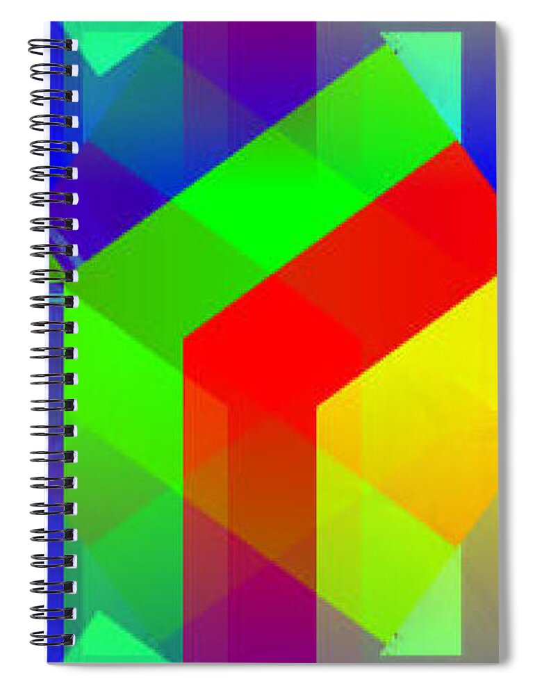  Spiral Notebook featuring the digital art Breaking Boundaries 154 by The Lovelock experience