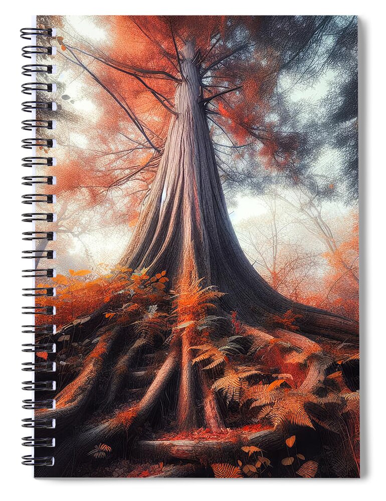 Large Pine Tree Spiral Notebook featuring the photograph Breath of Fresh Air by Bill and Linda Tiepelman