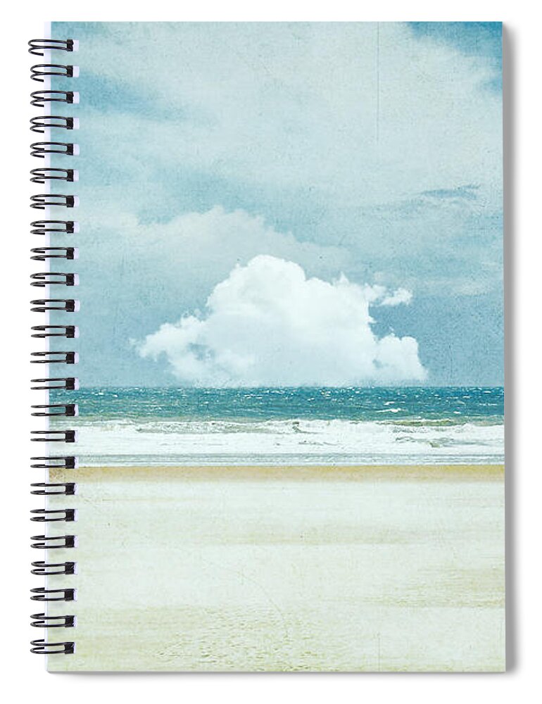 Beach Spiral Notebook featuring the photograph Breezeless by Yasmina Baggili