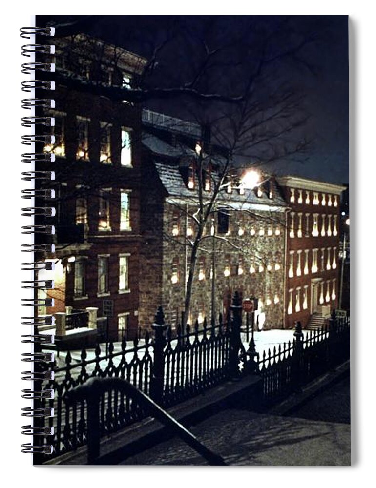 Winter Spiral Notebook featuring the photograph Brethrens House by DJ Florek