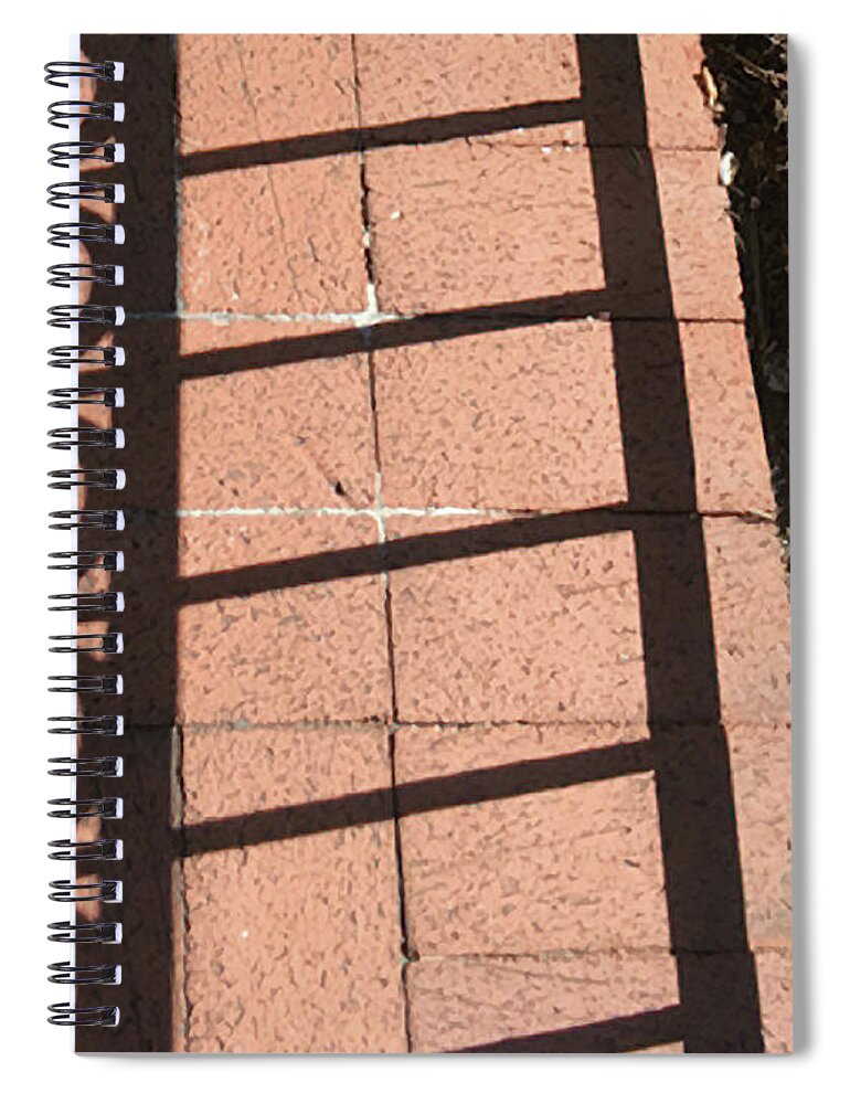 Photograph Spiral Notebook featuring the photograph Brick on Five by Richard Wetterauer
