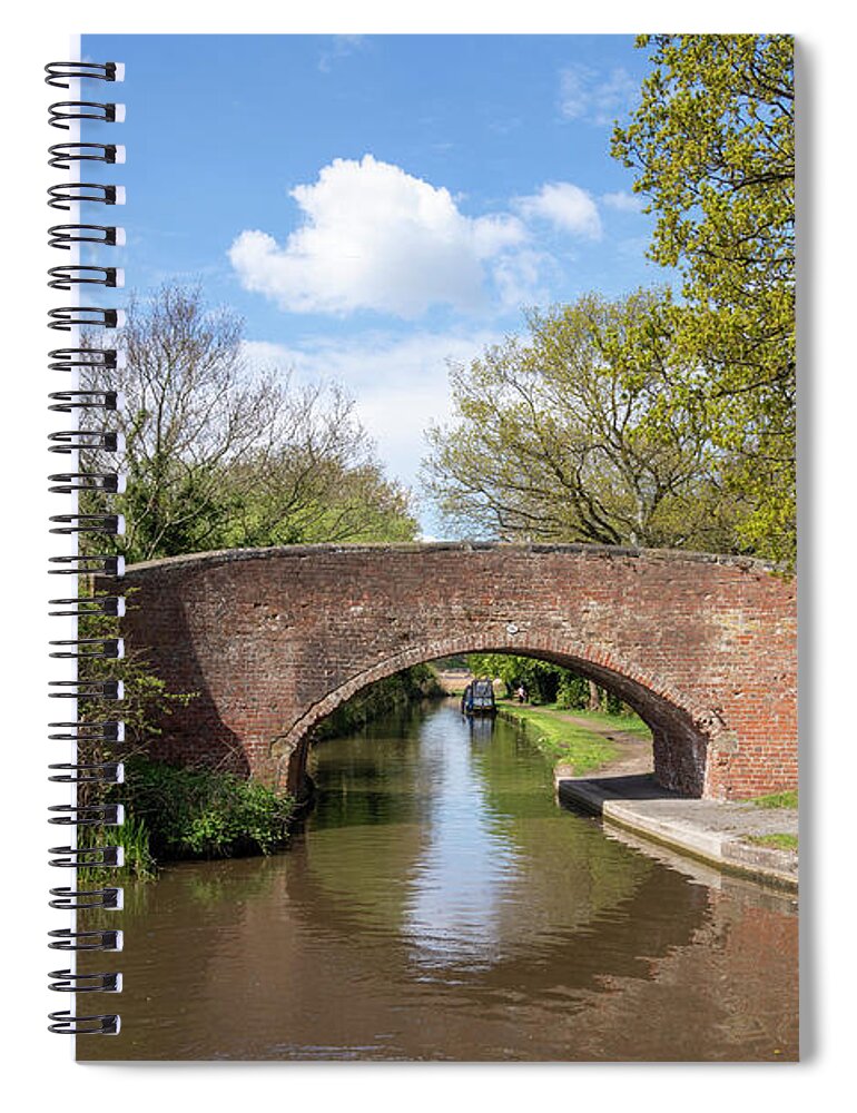 Canal Spiral Notebook featuring the photograph Bridge 56 in the sunshine by Steev Stamford