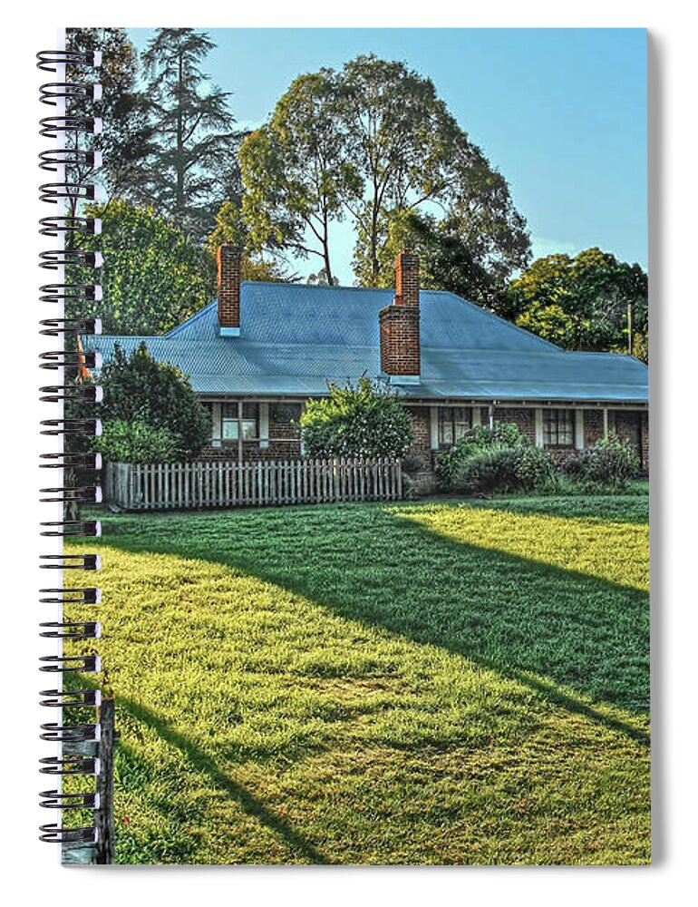 Bridgedale House Spiral Notebook featuring the photograph Bridgedale House, Bridgetown, Western Australia by Elaine Teague