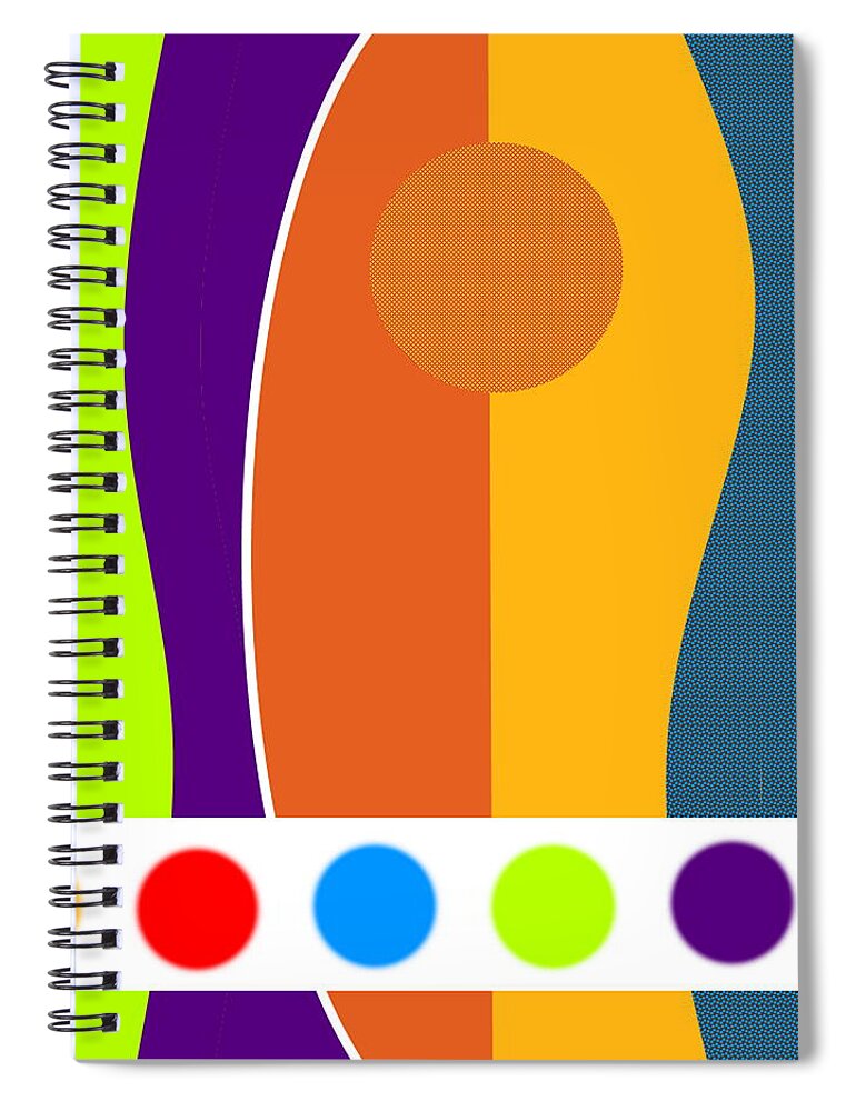 Blue Spiral Notebook featuring the photograph Bringing Back The 60s by Designs By L