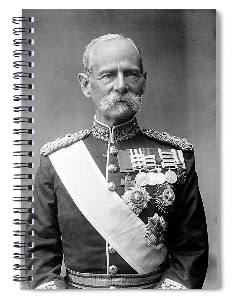 Andrew Spiral Notebook featuring the painting British General Lord Roberts AKA Bobs 1914 A. H. Poole by MotionAge Designs