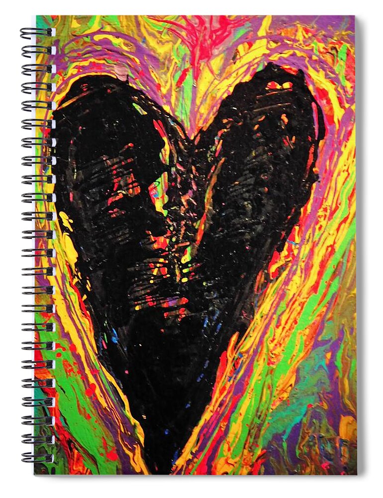  Spiral Notebook featuring the painting Broken Open by Gena Herro