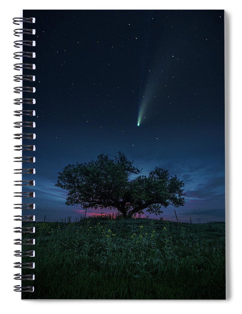 Comet Neowise Spiral Notebook featuring the photograph Brokenhearted  by Aaron J Groen