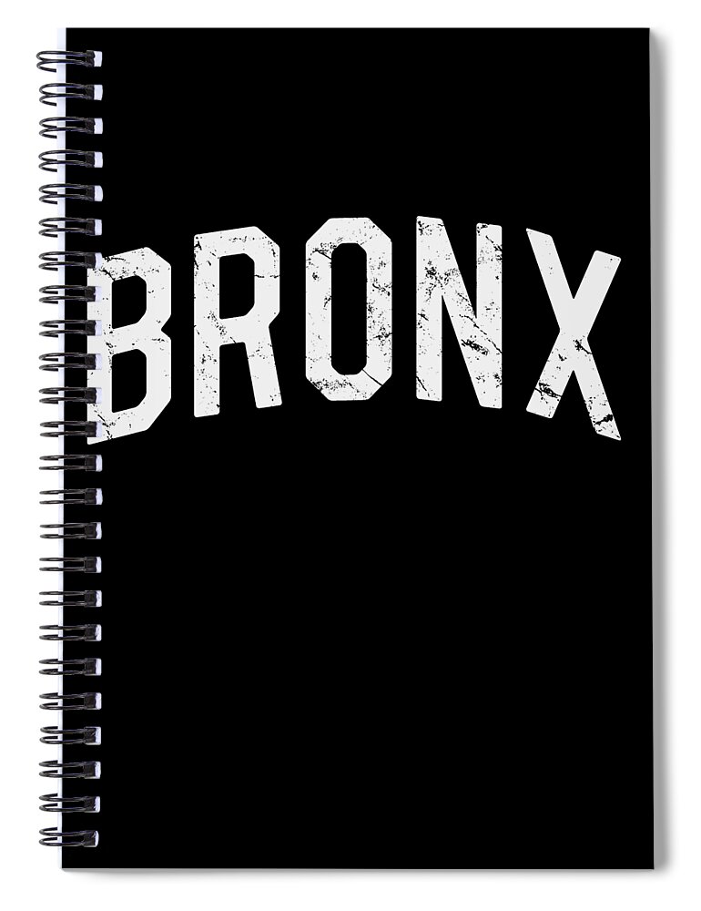 Funny Spiral Notebook featuring the digital art Bronx by Flippin Sweet Gear