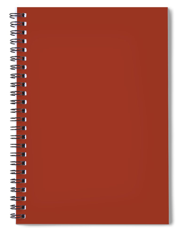 Brownish Red Spiral Notebook featuring the digital art Brownish Red by TintoDesigns