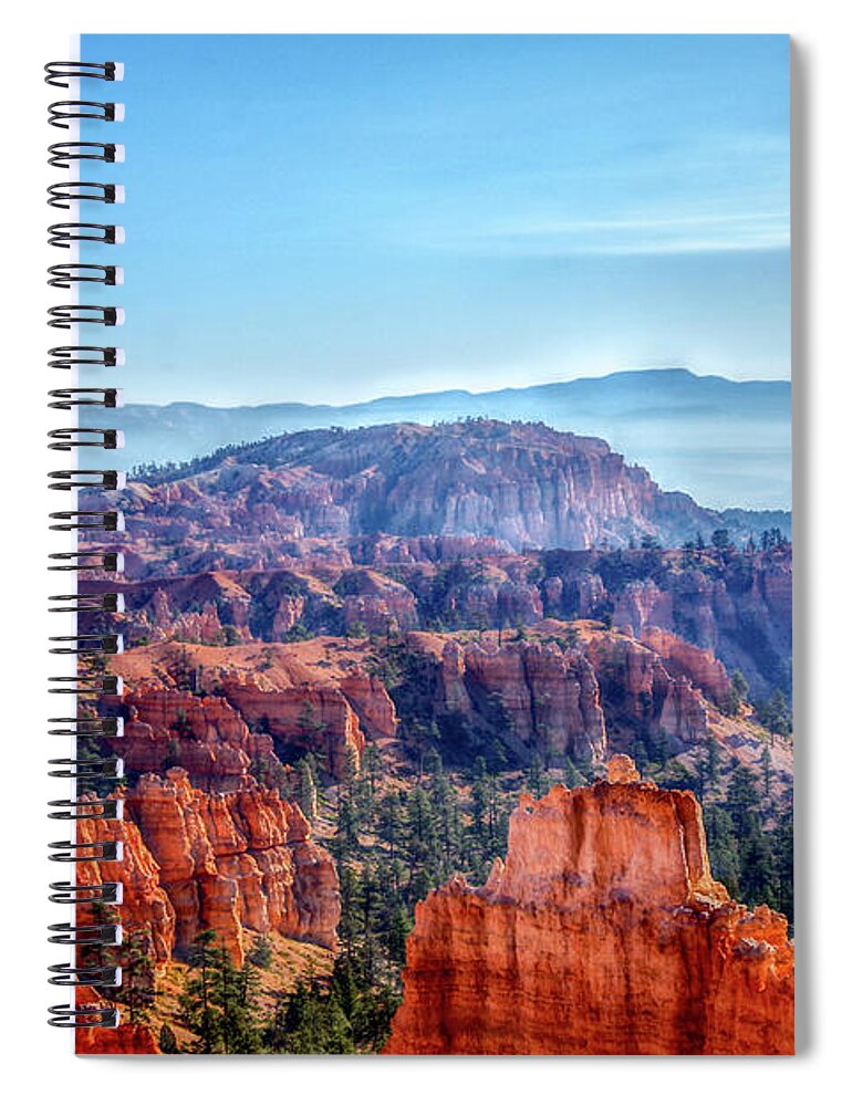 No People Spiral Notebook featuring the photograph Bryce Canyon HDR Thors Hammer by Nathan Wasylewski