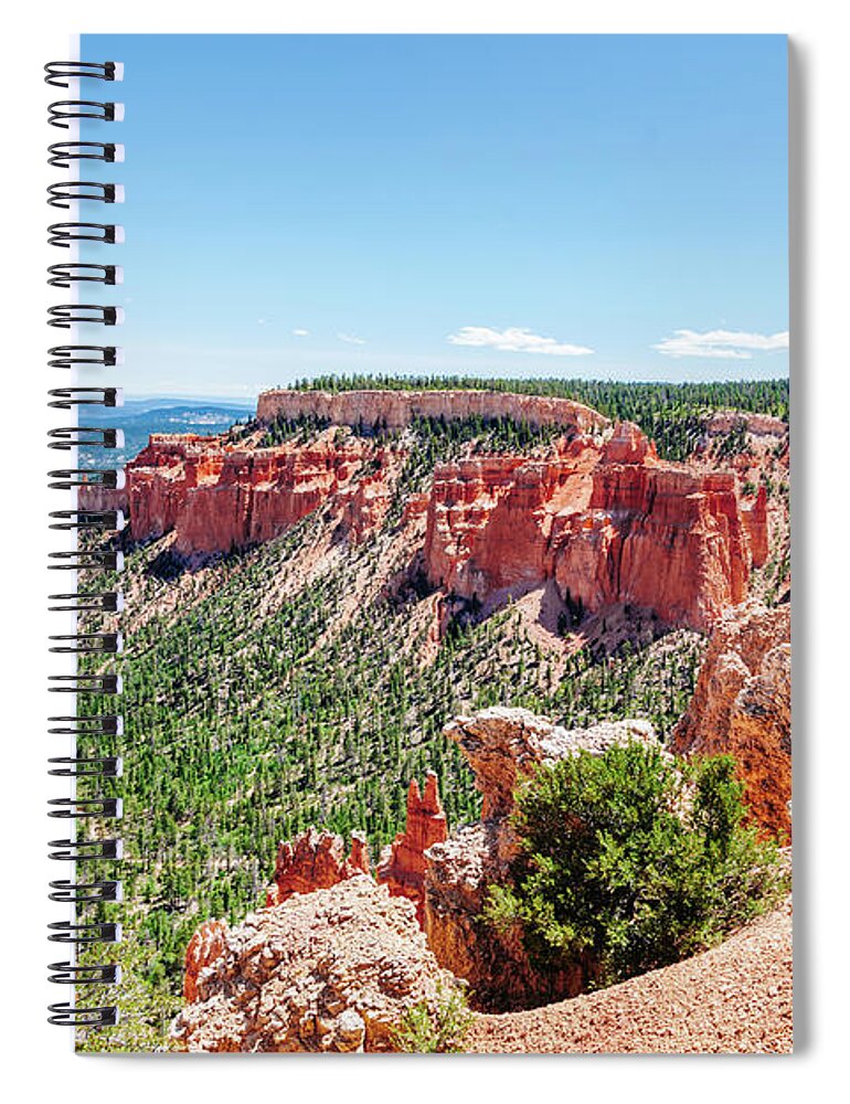 Bryce Spiral Notebook featuring the photograph Bryce Canyon landscape, Utah, USA. by Michal Bednarek
