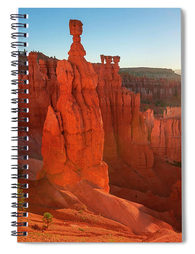 Bryce Spiral Notebook featuring the photograph Bryce Canyon Sunrise by Aaron Spong
