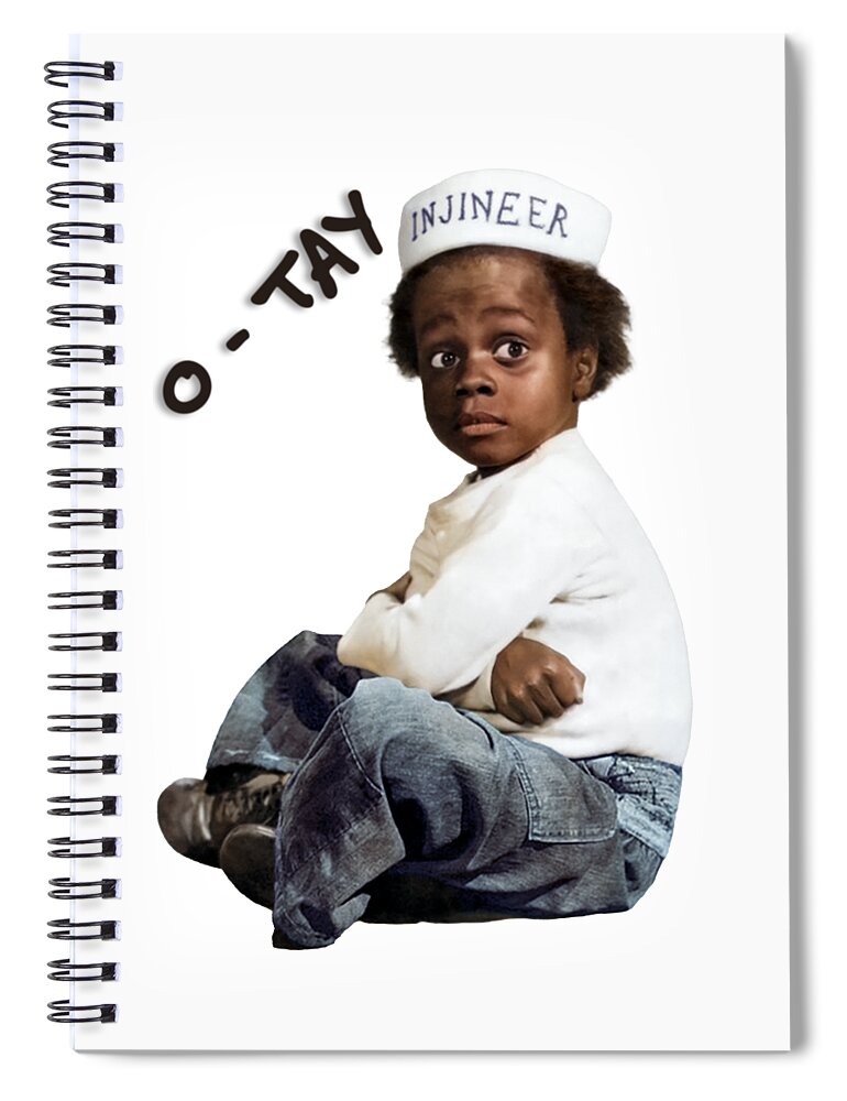 Buckwheat Spiral Notebook featuring the photograph Buckwheat Injinier O Tay by Franchi Torres