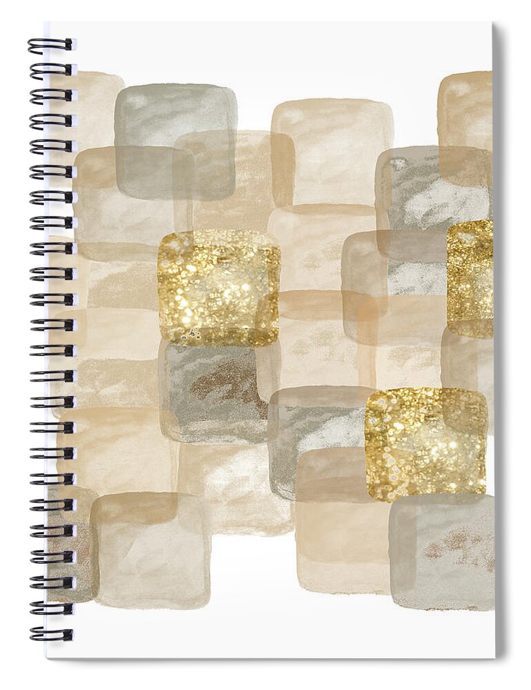 Abstract Spiral Notebook featuring the photograph Building Blocks by Alison Frank