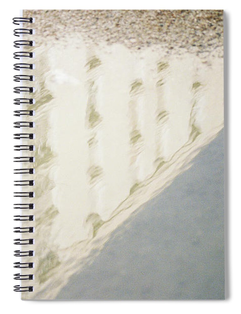 Water Spiral Notebook featuring the photograph Building reflection by Barthelemy De Mazenod