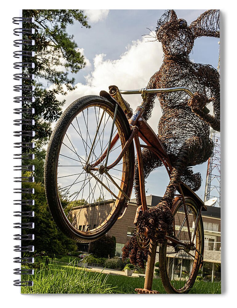 Transportation Spiral Notebook featuring the photograph Bunny Hop by Rick Nelson