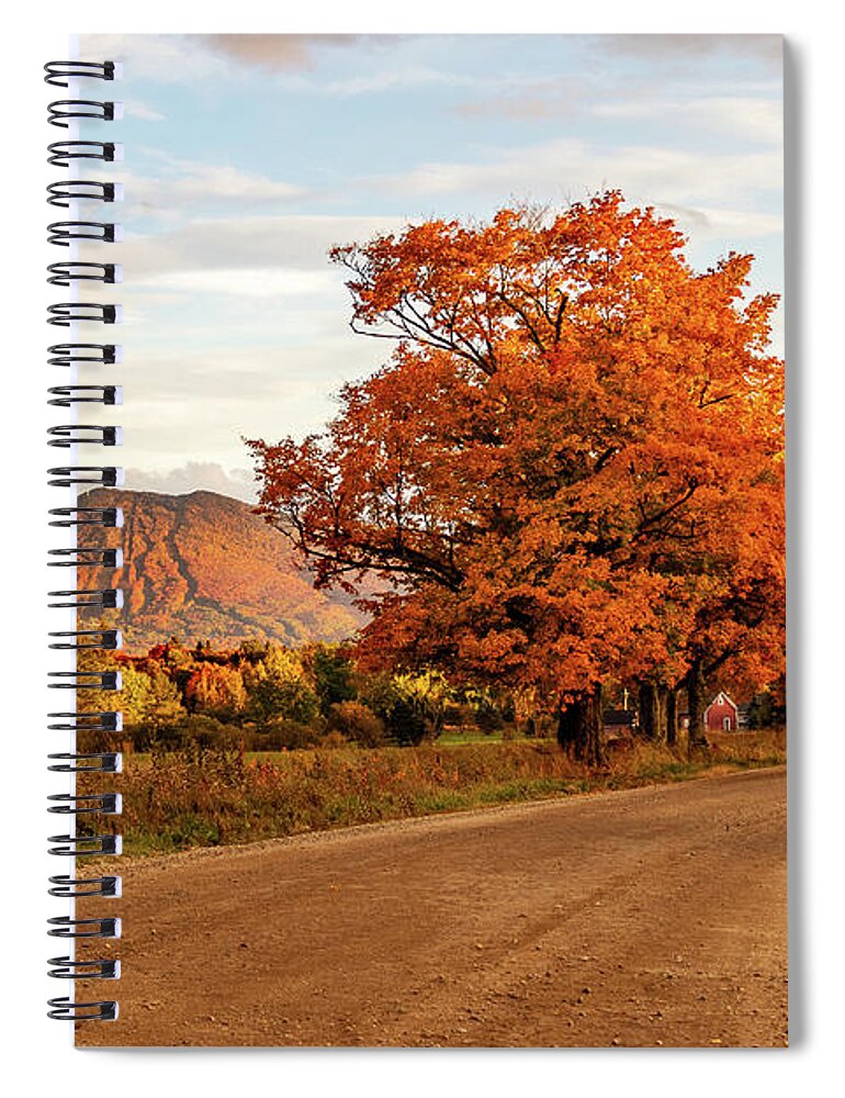Bvt Spiral Notebook featuring the photograph Burke Mountain From Sugarhouse Road by John Rowe