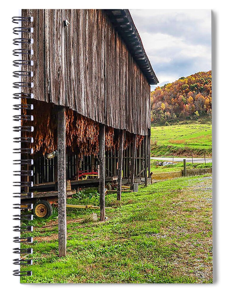 Burley Spiral Notebook featuring the photograph Burley Harvest by Dale R Carlson