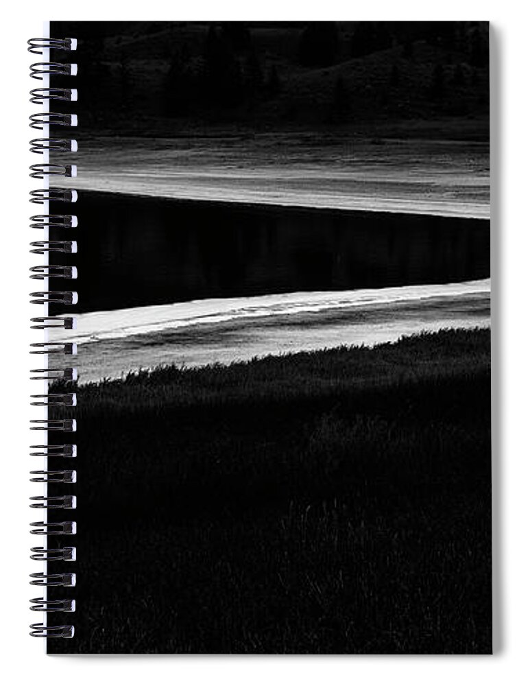 Lake Spiral Notebook featuring the photograph Buse Lake Shoreline by Theresa Tahara