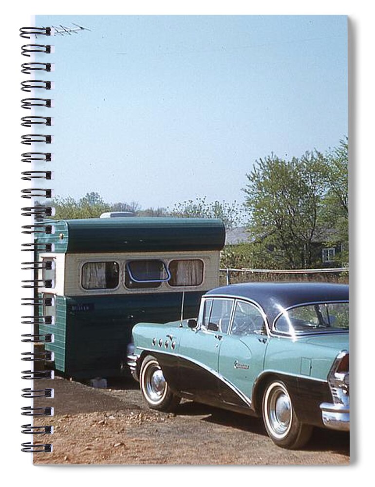 Buick Spiral Notebook featuring the photograph Butler Family Buick 1957 by Jeremy Butler
