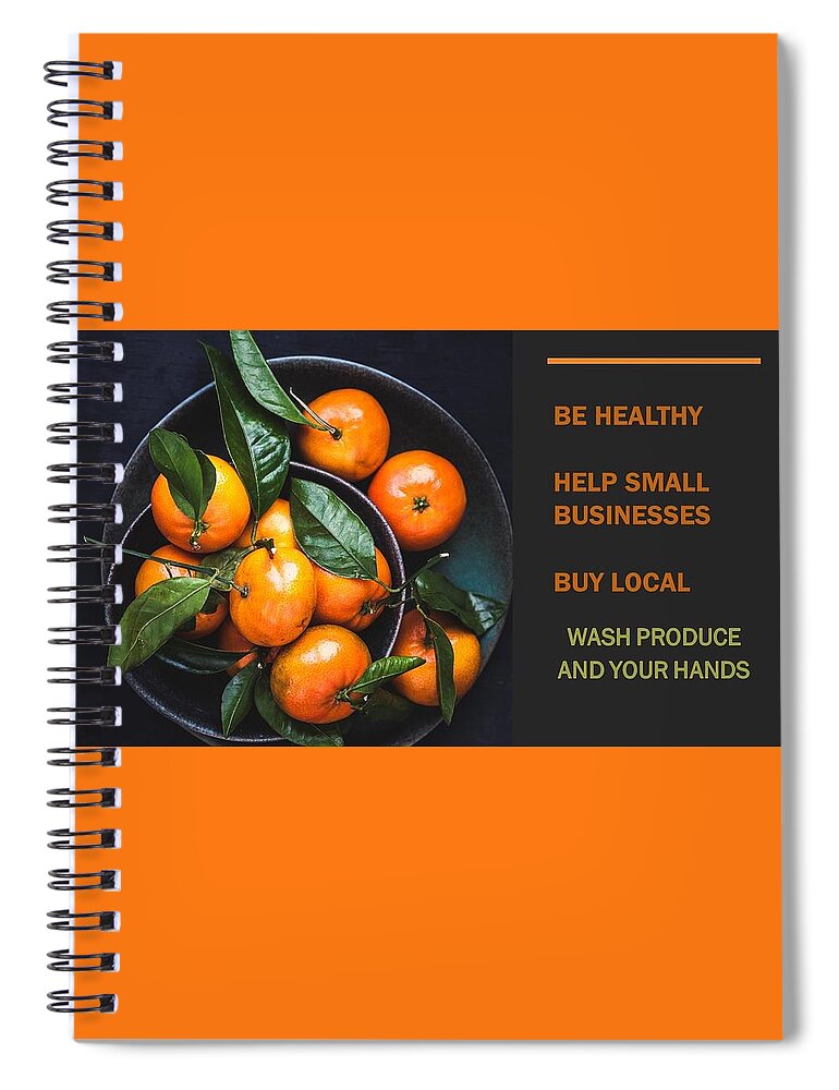 Buy Local Spiral Notebook featuring the photograph Buy Local Produce by Nancy Ayanna Wyatt