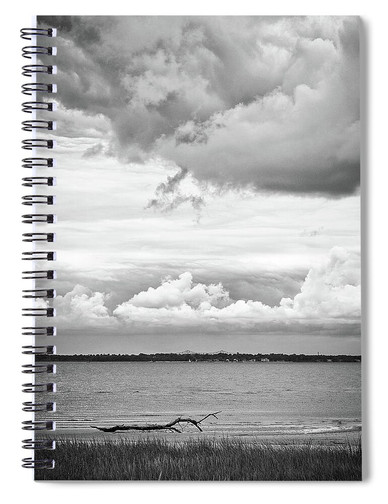  Spiral Notebook featuring the photograph By The Bay by Steve Stanger