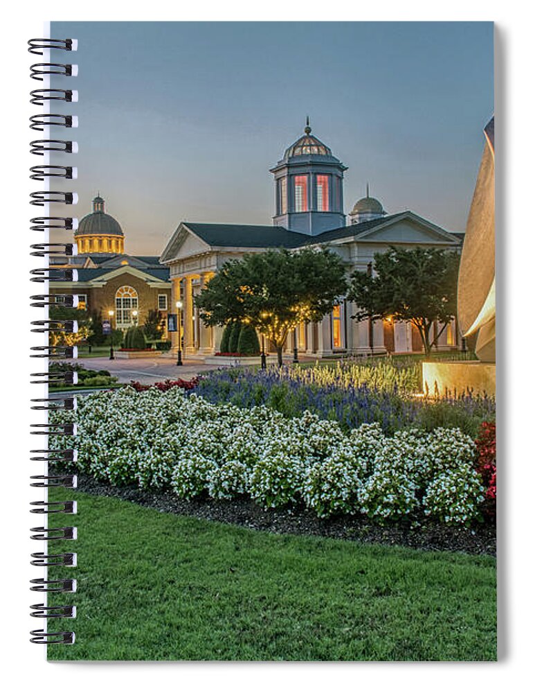 Cnu Spiral Notebook featuring the photograph C N U Campus from Avenue of the Arts by Jerry Gammon