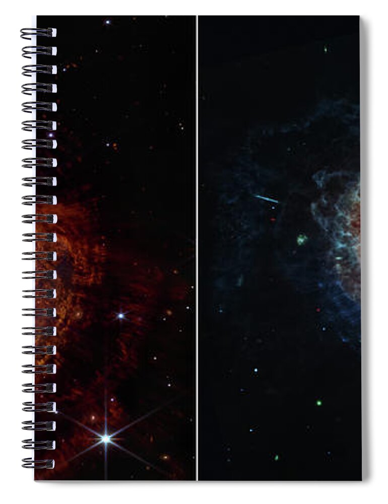 Astronomical Spiral Notebook featuring the photograph C056/2349 by Science Photo Library