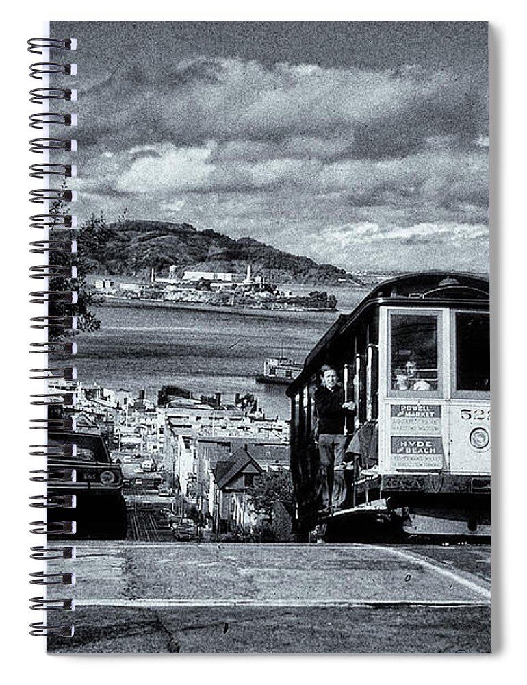 The Buena Vista Spiral Notebook featuring the photograph Cable Car by Tom Singleton