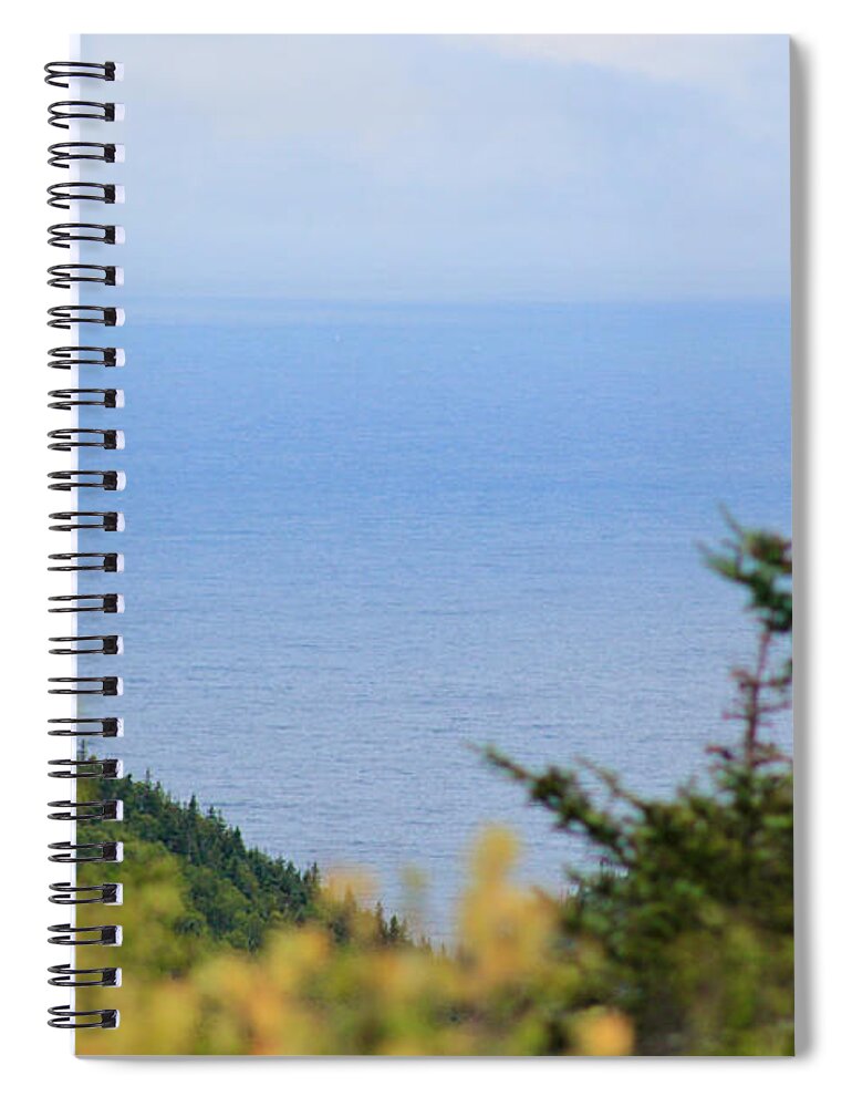 Nova Scotia Spiral Notebook featuring the photograph Cabot Trail View by Wilko van de Kamp Fine Photo Art