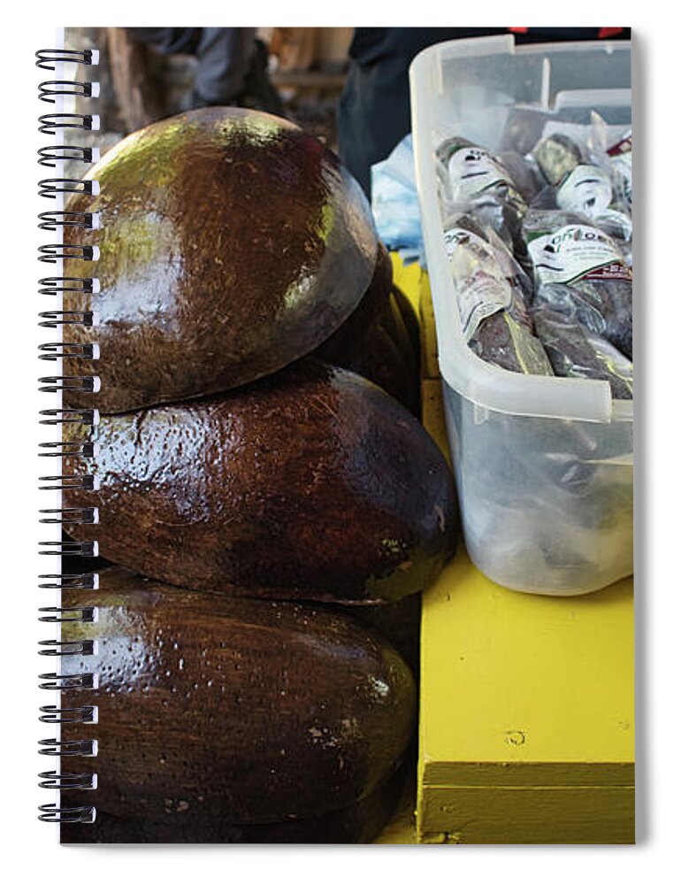 Food Spiral Notebook featuring the photograph Cacao Bowls by Portia Olaughlin