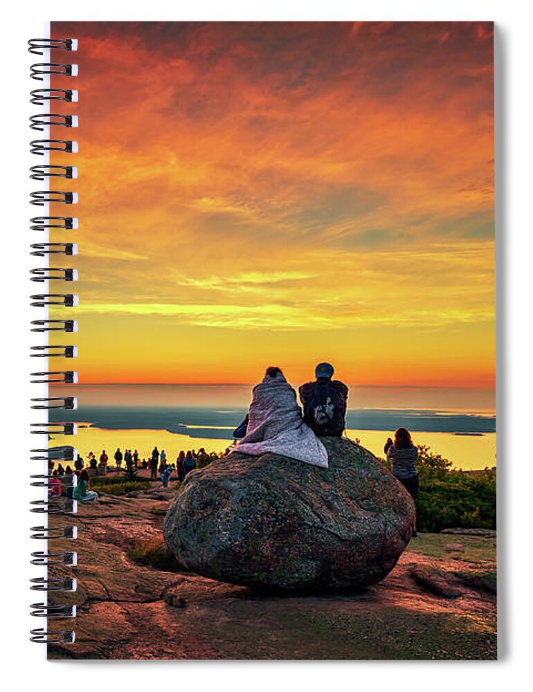 Acadia Spiral Notebook featuring the photograph Cadillac Mountain 8174 by Greg Hartford