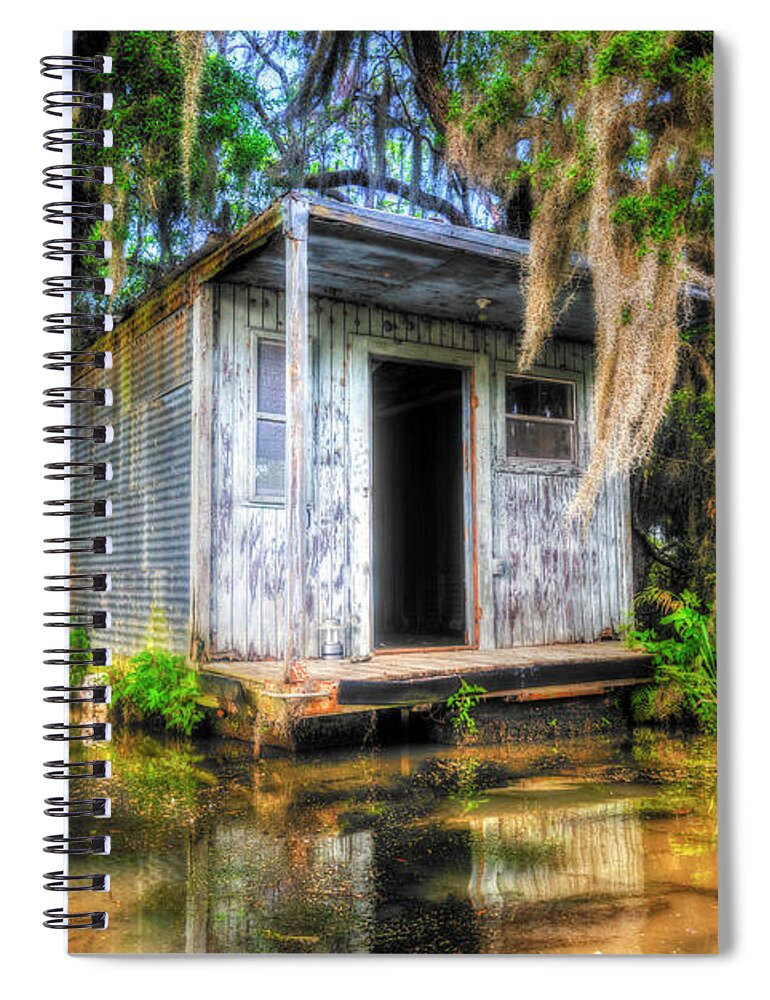 Louisiana Spiral Notebook featuring the photograph Cajun Castle by Andy Crawford